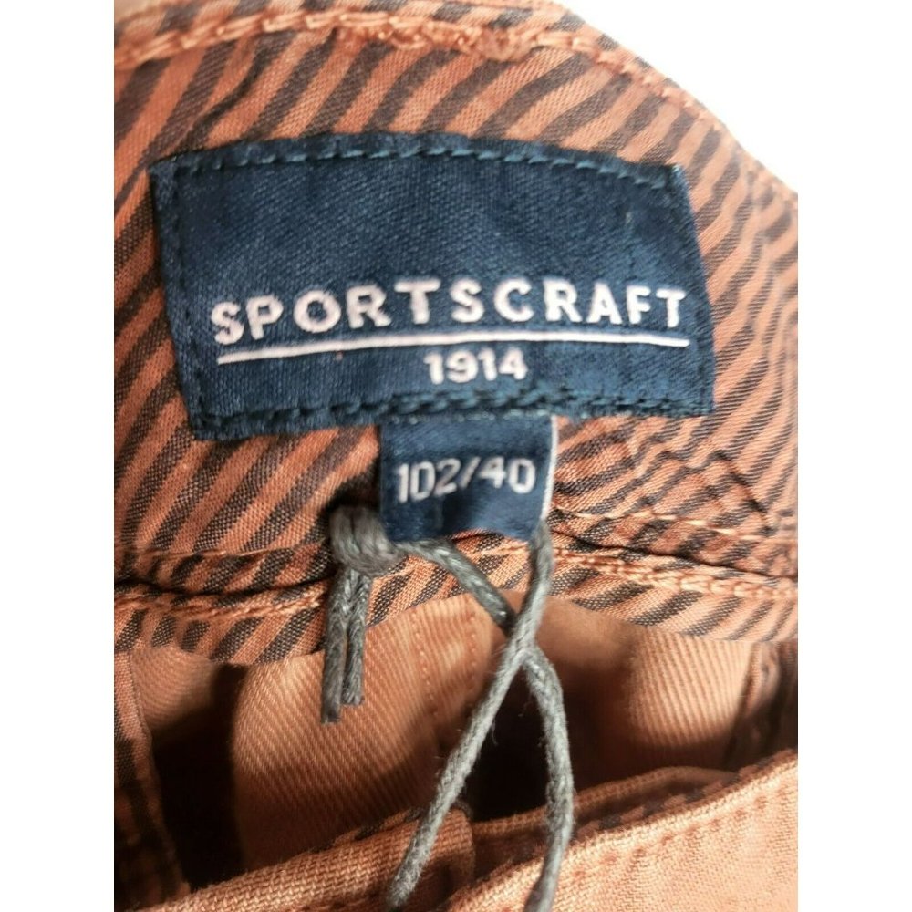 SPORTSCRAFT men's 'clinton' chino shorts size 102 / 40 terracotta BNWt $99.95 - Picture 6 of 10